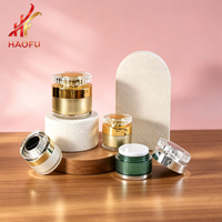 Tarro de Plástico PP de 5/10g 15/20g 30g con Tapa Plateada de Lujo para Crema de Ojos de Día/Noche, Envase Cosmético para el Cuidado de la Piel con Serigrafía