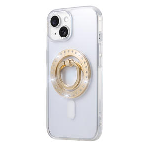 Support de téléphone de luxe scintillant avec anneau, poignée diamantée, support rotatif à 360° et magnétique, cadeau - Product Image 4