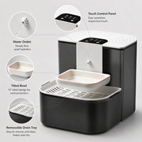 Distributeur d'eau automatique pour chat et chien, écran LCD, chauffage à température constante, grand réservoir d'eau, facile à nettoyer, séparation propre/salissure