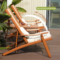 Ensemble de chaises pliantes d'extérieur modernes MeiQi avec table d'appoint et repose-pieds, écologiques et durables pour le jardin et le balcon