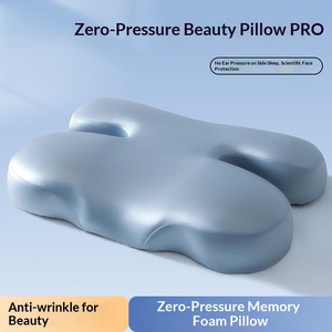 Almohada <span class=keywords><strong>de</strong></span> Espuma Viscoelástica Antiarrugas con Suspensión Facial, Cero Presión, Hueco para Orejas, Soporte Cervical para Dormir <span class=keywords><strong>de</strong></span> Lado o Boca Arriba - Product Image 4