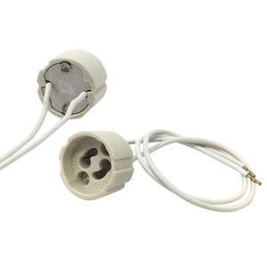 Portalampada - portalampada GU10 con cavo da 25 cm, progettato per l'installazione in interni, ideale per luci LED e lampadine - Product Image 1