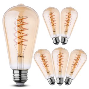 Bán Buôn Cổ Điển Phong Cách E26 E27 B22 Thay Đổi Độ Sáng <span class=keywords><strong>Edison</strong></span> Bóng Đèn Khói Màu Xám G80 <span class=keywords><strong>G95</strong></span> G125 4W 6W 8W <span class=keywords><strong>LED</strong></span> Xoắn Ốc <span class=keywords><strong>Filament</strong></span> Ánh Sáng Bóng Đèn - Product Image 2