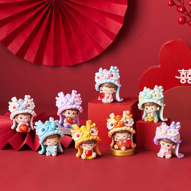 2024 Year of the Dragon Mascot Ornaments New Spring Festival This Life Company Annual Meeting Staff Gifts Decoratio