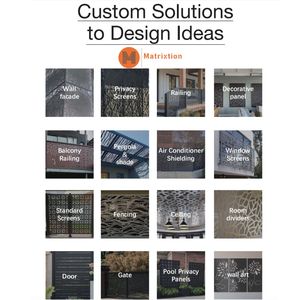 Matrixtion ArtCut - Panneau décoratif en aluminium découpé au laser pour façade extérieure - Product Image 4