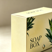 Ventes chaudes, savon artisanal de luxe haut de gamme, boîte cadeau rigide personnalisée, matériaux recyclés, boîte à bougies
