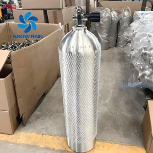 ถังดำน้ำอลูมิเนียมขนาดเล็ก 12 ลิตร ได้รับการรับรองมาตรฐาน CE DOT ถังออกซิเจนดำน้ำคุณภาพสูง ถังอากาศสำหรับดำน้ำทะเล - Product Image 1