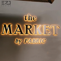 Enseignes Commerciales Personnalisées EZD pour Réception, Enseignes LED 3D Rétroéclairées, Panneau de Façade de Magasin Personnalisable, Lettres Boîtier en Métal avec Logo