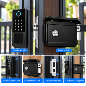 Cerradura Inteligente para Exteriores SINON, Cerradura Electrónica para Puerta con Huella Digital, Teclado y WiFi Tuya TTLock, Resistente al Agua, OEM - Product Image 5