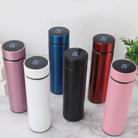 Thermos en acier inoxydable de 500 ml avec affichage de la température LED, tasse isotherme avec couvercle, contrôle numérique intelligent de la température, utilisation domestique