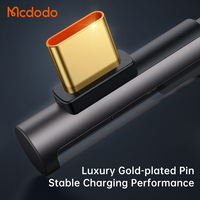 Câble de charge USB C vers USB C Mcdodo 340 Long 5,9 pieds/3,9 pieds 90 degrés pour jeux 100W avec E-marker TransparentType C