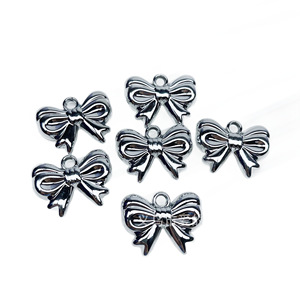 Transparent Iridescent Acrylic Butterfly <b>Bow</b> Beads 29x22mm For Earring Making DIY Jewelry Accessories Scattered Beads - Product Image 5