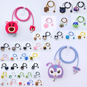 2026 4อิน1สำหรับโทรศัพท์มือถือ Xiaomi <span class=keywords><strong>redmi</strong></span> 33W 67W 90W 120W ปลั๊กชาร์จซิลิโคนรูปการ์ตูนน่ารักฝาครอบหัวเคส - Product Image 1