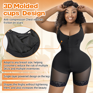 <span class=keywords><strong>Faja</strong></span> moldeadora colombiana poscirugía con logotipo personalizado, <span class=keywords><strong>faja</strong></span> adelgazante de compresión, pantalones cortos moldeadores de estómago plano para mujer - Product Image 6