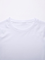 T-shirt de compression athlétique blanc pour homme, manches longues, haut de sport, vêtement de fitness pour la course à pied, le cyclisme et les activités de plein air