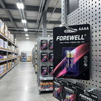 FOREWELL Pile Super Alcaline AAA LR61 E96 1.5V 4A Sans Mercure 1150mAh pour Électronique Grand Public, Jouets, Télécommandes