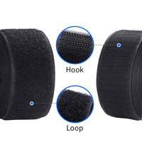 Bande de Velcro Standard en Nylon pour Vêtements, Sacs, Chaussures et Projets de Couture DIY