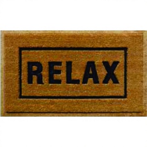 Elax-Felpudo de color marrón oscuro en relieve, Felpudo con borde de esquina, labio UG - Product Image 1