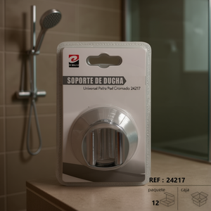 Soporte De Ducha Universal Para Pared Cromado Ref 24217 - Product Image 2