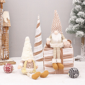 ตุ๊กตาโนมคริสต์มาสพร้อมไฟประดับสำหรับตกแต่งบ้านและห้องนั่งเล่น - Product Image 3
