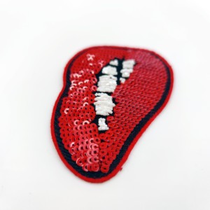Bulk Heat Press 3d Custom Badges,Sequin Embroidery <b>Patch</b> <b>Sew</b> Iron <b>on</b> for Clothing - Product Image 4