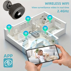 كاميرا واي فاي عالية الدقة للرؤية الليلية مع تسجيل حلقي وكشف الحركة وكاميرا فيديو لاسلكية عن بعد لأمن المنزل - Product Image 3