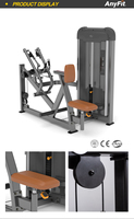 Máquina de Remo con Asiento de Acero, Equipo de Entrenamiento de Fuerza con Pila de Pesas de 96 kg para Ejercicios de Hombros y Brazos
