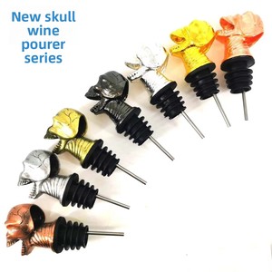 Versatore per Vino a Forma di Teschio e Fantasma, Tappo per Liquori a Forma di Testa di Scheletro, Accessori per Bar e Feste di Halloween - Product Image 5