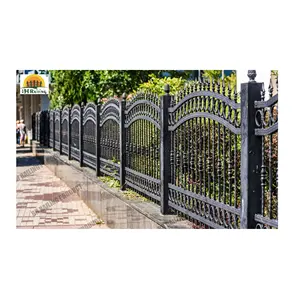 popular design decorative wrought iron fence steel fence metal fence