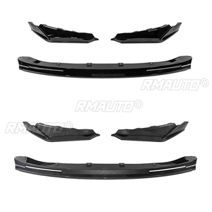 Gloss Black Front Bumper Lip Spoiler Diffuser <b>Splitters</b> Body Kit Aprons Cover Guard Trim for BMW M3 G80 M4 G82 2021 2022 2023+ - Product Image 3