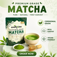Poudre de Matcha biologique de qualité cérémonielle en gros |   Thé santé |   Ever Shine |   Latte de boulangerie |   Certifié USDA EU Kosher Halal