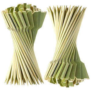 Échantillons gratuits en forme de pistolet en bambou écologique BBQ Barbecue Teppo brochette pour outils de gril - Product Image 5