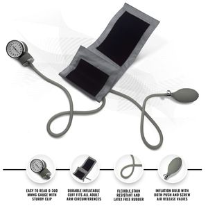 Kit Médico Manual Pressão Arterial Medidor do Monitor BP
