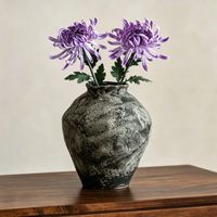 Künstliche Chrysantheme Einzelne Dahlie Realistische Kunstblume Chinesische Tischdekoration Wohnzimmer Blumenarrangement Bouquet