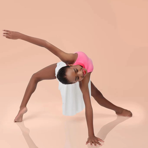 Vestido de baile de gasa Ombre Rosa Rae, ropa de actuación de salón de baile contemporáneo lírico para niños, disfraz estampado de <span class=keywords><strong>Boutique</strong></span> de escenario - Product Image 4