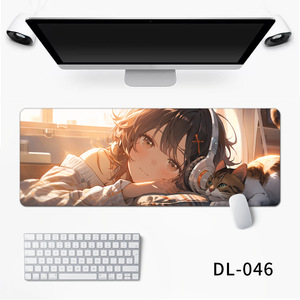Cartoon Cat Gaming <b>Mouse</b> Pad 900x300x4mm Rubber Non-Toxic Rectangular Desk <b>Mat</b> For Computer Use DL-040 - Product Image 2