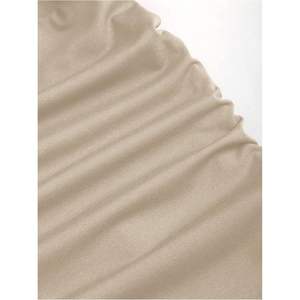 Top de Manga Larga Personalizado para Mujer, Cuello Corazón, Botones Metálicos, Corte Ajustado, Elegante, Tejido de Punto con Spandex y Poliéster - Product Image 3