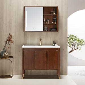 <strong>Retro</strong> <strong>Style</strong> High Performance Chinese Made <strong>Bathroom</strong> Vanity Cabinet with Sink Wall Mounted Low Price and High Quality - Product Image 2