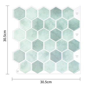 Piastrelle Adesive 3D Impermeabili in Vinile, Adesivo Murale Resistente <span class=keywords><strong>per</strong></span> Bagno e Cucina - Product Image 2