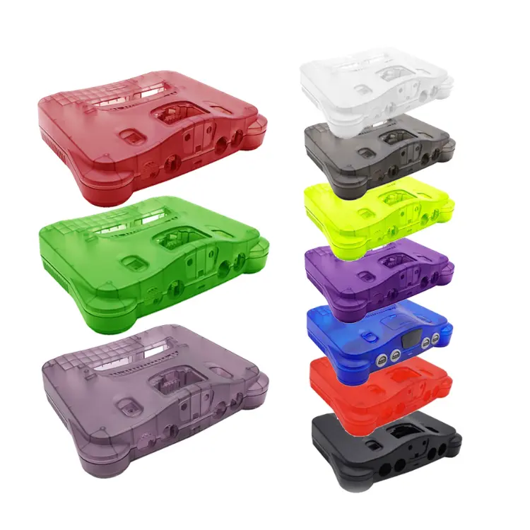 Replacement Plastic Case Retro Video Game Console shell For Nintendo 64 for N64 Clear Case Translucent Case
