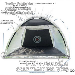 Feyond Portable pliable extérieur 3M/2M/1M réseau d'entraînement de Golf filets de frappe aides à la pratique filets d'entraînement de Golf - Product Image 2
