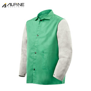 Chaqueta de Soldadura de Cuero Vacuno de Alta Calidad, Cómoda, Resistente al Calor, Anticorte, Ignífuga, Color y Talla Personalizables, Estilo Alpino - Product Image 4