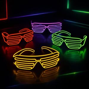 Colorful Light up <b>Shutter</b> LED Glasses Party Sunglasses for Nightclub Dance Stage Event Decoration Supplies - Product Image 4