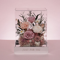 Roses éternelles fleurs conservées Rosas Eternas Preservadas 2024 Rose décorative pour toujours boîte cadeau Roses conservées