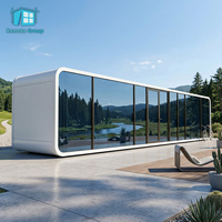 Cabane Apple Moderne d'Extérieur 20Ft 40Ft, Module de Bureau Préfabriqué Modulaire, Mini-Maison Mobile pour le Travail en Resort