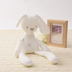 42CM Long Ear Rabbit Baby Sleeping Plush Toys Gift For Infant Kid Lovely Long Ear Bunny Stuffed Rabbit Plush Dolls
