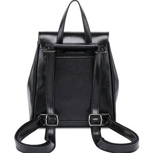 Fashionable Vintage <b>Brown</b> Women <b>Backpack</b> Genuine Leather - Product Image 3