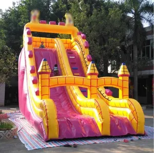 European Ancient Castle Theme Giant Largest City Water Slide Inflatable For Sale
