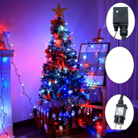 Guirlandes lumineuses de Noël intelligentes RGBW, télécommande 48 touches, contrôle par application, lumières LED féériques étanches pour la décoration de fêtes