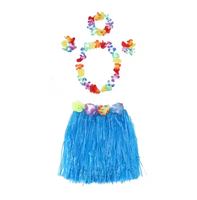 Ensemble de 5 articles de fête en plastique en gros pour femmes adultes, Halloween, Nouvel An, Ramadan, costumes de danse de remise de diplôme, herbe hawaïenne